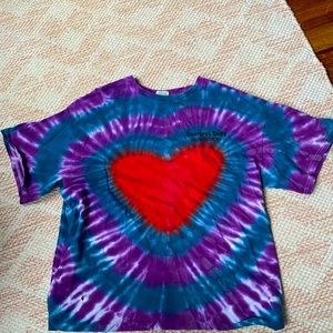 Cute tie die Large shirt